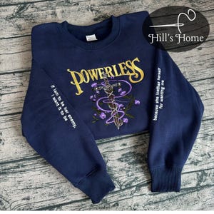 Powerless Series Embroidered Sweatshirt And Hoodie, Kai Azer Crewneck, Paedyn Gray Shirt, Laurent Roberts Book Merch, Bookish Gift