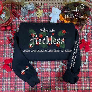 Reckless Book Embroidered Sweatshirt And Hoodie, Kai Azer Crewneck, Paedyn Gray Shirt, Laurent Roberts Book Merch, Bookish Gift