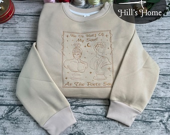Song of Achilles Embroidered Sweatshirt, Greek Mythology Book Embroidered Hoodie, Dark Academia Literature Shirt, Romance Novels Merch