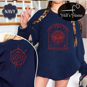 Volo&#39;s Lobotomies Trust Him, He&#39;s An Expert Embroidered Sweatshirt, Astarion BG3 Embroidered Hoodie, Baldur&#39;s Gate Inspired, Gift For Gamer