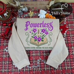 Powerless Book Embroidered Sweatshirt And Hoodie, Kai Azer Crewneck, Paedyn Gray Shirt, Laurent Roberts Book Merch, Bookish Gift