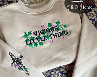 Vicious Little Thing Embroidered Sweatshirt And Hoodie, Powerless Laurent Roberts Shirt, Kai Azer Crewneck, Paedyn Gray Shirt, Bookish Gift