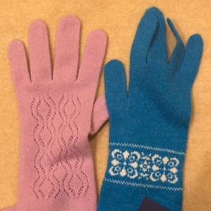 Hand Knitted 100% Cashmere Gloves - Winter Fashion Accessories