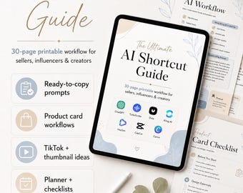 AIコンテンツ作成ガイド｜ChatGPT、TikTok、商品広告のワークフロー（PDF）