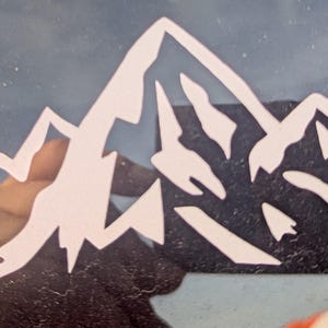 Mountains bumper sticker