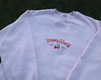 Disney World Cherry Crew Neck | Cute & Aesthetic