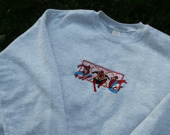 Spider-Man Embroidered Crew Neck