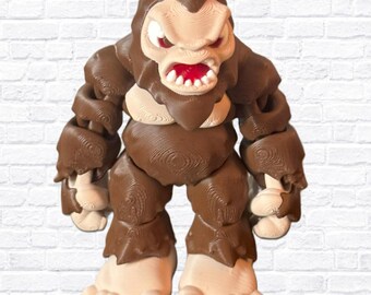 3D Printed Bigfoot Sasquatch Articulated Fidget