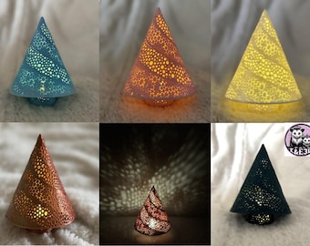 3D Printed Christmas Tree Tealight Holder Decoration