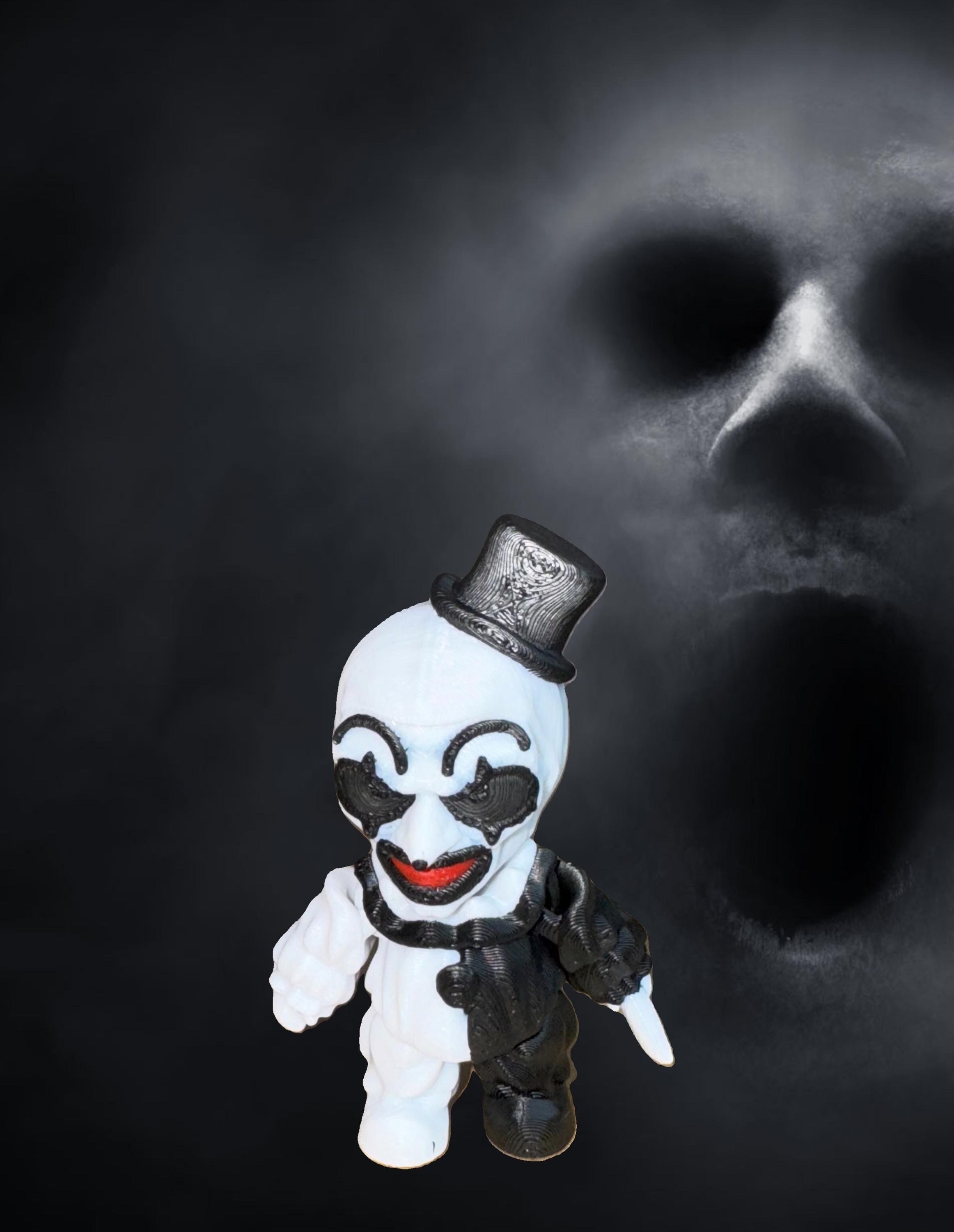 3D Printed Articulated Terrifier Art the Clown Fidget - Etsy