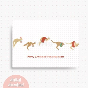 Joyeux Noël d'en bas | Carte numérique téléchargeable A6