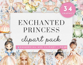 Magical Castle Floral PNG, Watercolor Pink Princess Clipart, Fairytale Clipart, Princess And Castle Png, Princess Carriage Clipart