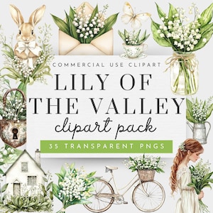 Clipart muguet, Png muguet, clipart floral aquarelle, clipart fleurs vert sauge, clipart aquarelle chalet de printemps