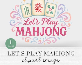 Mahjong Shirt PNG Single Image, Mahjong Party Watercolor Clipart, Mahjong Party Clipart, Mahjong Tile Set Png, Mahjong Clipart