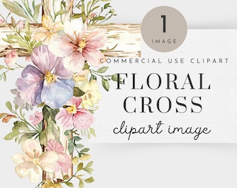 Imágenes prediseñadas de cruz de madera, imágenes prediseñadas de cruz floral, cruz de Pascua PNG, cruz de madera religiosa Png, cruz de acuarela, imágenes prediseñadas de Pascua, imagen única