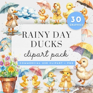 Clipart de pato em dia chuvoso, Clipart de pato da sorte, Clipart de pato amarelo, Um pato da sorte, Clipart de patos fofos, Clipart de pato de aniversário, Clipart de lago de patos