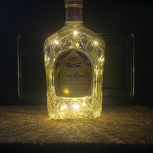 Crown Royal Whiskey Bottle Decorative Bar Light