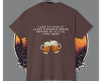 5 ウォームアップビール T シャツ (練習すれば完璧になる)