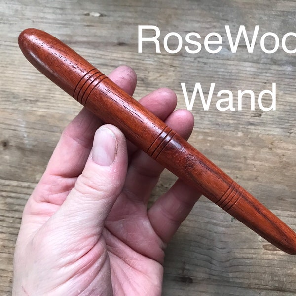 ROSEWOOD WAND MASSAGER 100% natural massage reflex reflexology trigger point meridian acupressure