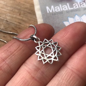 925 HEART CHAKRA PENDANT silver anahata chakra heart healing love happiness joy yoga meditation open your heart center balance calmness