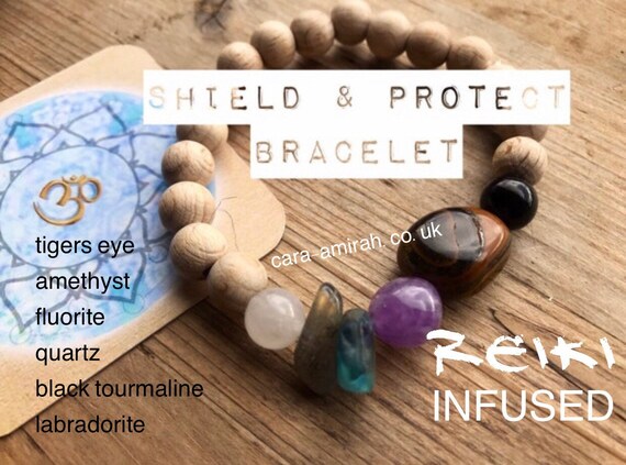 Marble Bracelet Beaded Bead Bangle Lucky Conscious Goods Handmade Stretch  Fit