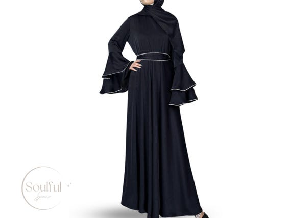 Luxury Abaya Black, Pearl, Long Dress, Diamant Abaya, Everyday Abaya, Eid,  Ramadan, Occasion, Modest Fashion, Muslim Wear, Gift, Nikkah - Etsy