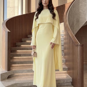 Yellow Modest Dress - Etsy Yellow Modest Dress - Etsy