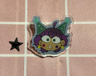 Star Clown Acrylic Pin