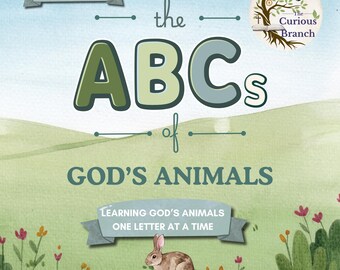 El ABC de los animales de Dios: Libro para colorear imprimible y devocionales familiares (PDF)