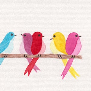 Originele, handgeschilderde, aquarel blanco wenskaarten en beschilderde envelop inbegrepen. 4,5 x 5,75 inch. Gratis verzending binnen de VS.