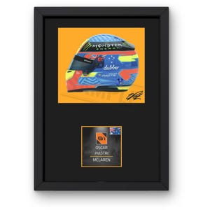 Oscar Piastri (Bold) Framed Display Gift with Reproduced Digital Signature