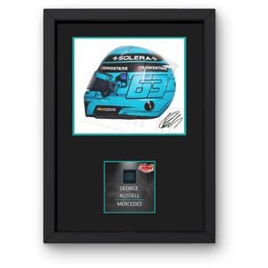 George Russell (Border) Framed Display Gift with Reproduced Digital Signature