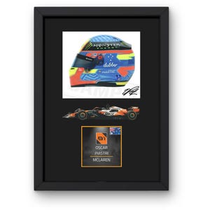 Oscar Piastri (Car) Framed Display Gift with Reproduced Digital Signature