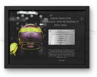 Lewis & Mercedes Framed Memorabilia
