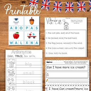 Complete English ESL learning material bundle for children with worksheets, audiobooks, and grammar activities for teaching kids English