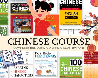 Learn CHINESE Language Complete Package | Master Chinese for Beginners to Advanced | PDF, Audio, Video | Instant Download. HSK 1-5