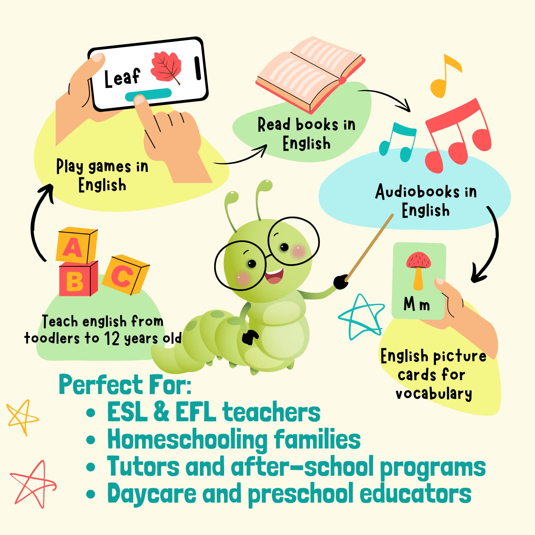 Complete English ESL Learning Material Bundle for Children ESL ...