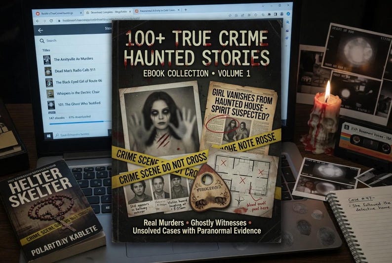 True Crime Haunted Stories  eBook Collection: Gripping Real Crime Cases and Chilling Ghost Tales for Fans of Suspense Mystery haunted stories