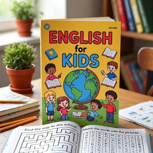 Complete English ESL learning material bundle for children with worksheets, audiobooks, and grammar activities for teaching kids English