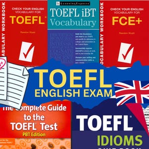 TOEFL Exam Prep Bundle mit Hörbüchern | Vokabeln, Redewendungen, Testleitfaden | Englisch iBT & PBT Lernwerkzeuge | PDF + Audio Download