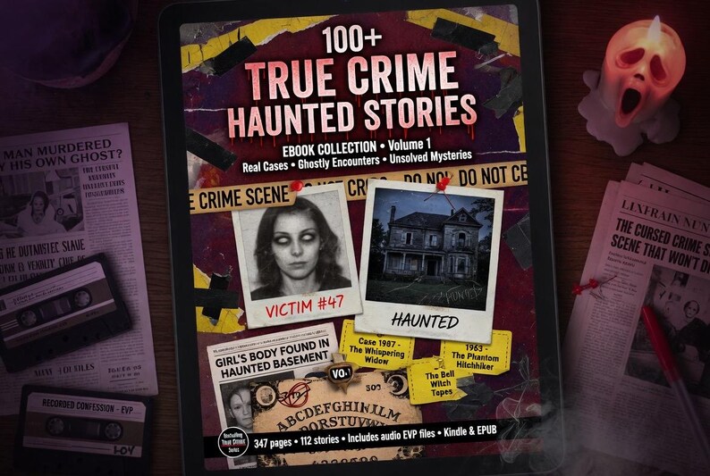 True Crime Haunted Stories  eBook Collection: Gripping Real Crime Cases and Chilling Ghost Tales for Fans of Suspense Mystery