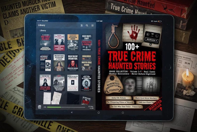 True Crime Haunted Stories  eBook Collection: Gripping Real Crime Cases and Chilling Ghost Tales for Fans of Suspense Mystery