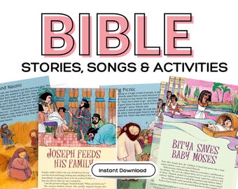 Plr Bible Stories, Song and Activities for Kids Old and New Testament | Sunday School Lessons, Christian Activities for Kids & Teens