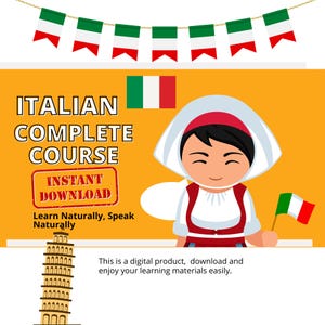 Learn ITALIAN Language Complete Package | Master ITALIAN for Beginners to Advanced PDF, Audio, Video | Instant exam preparation