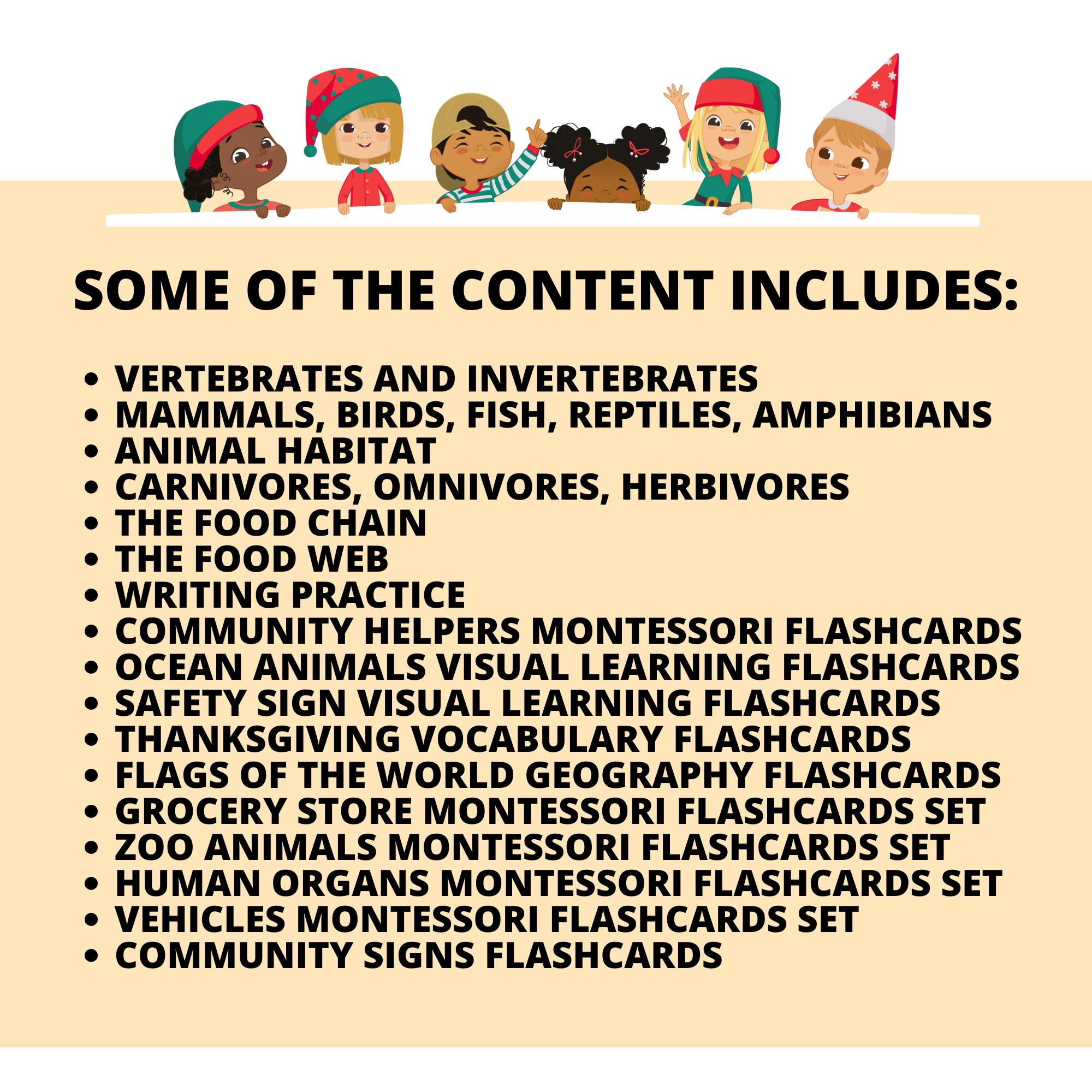 10000+ Educational Activity Printable Learning Tools for Kids Bundle ...