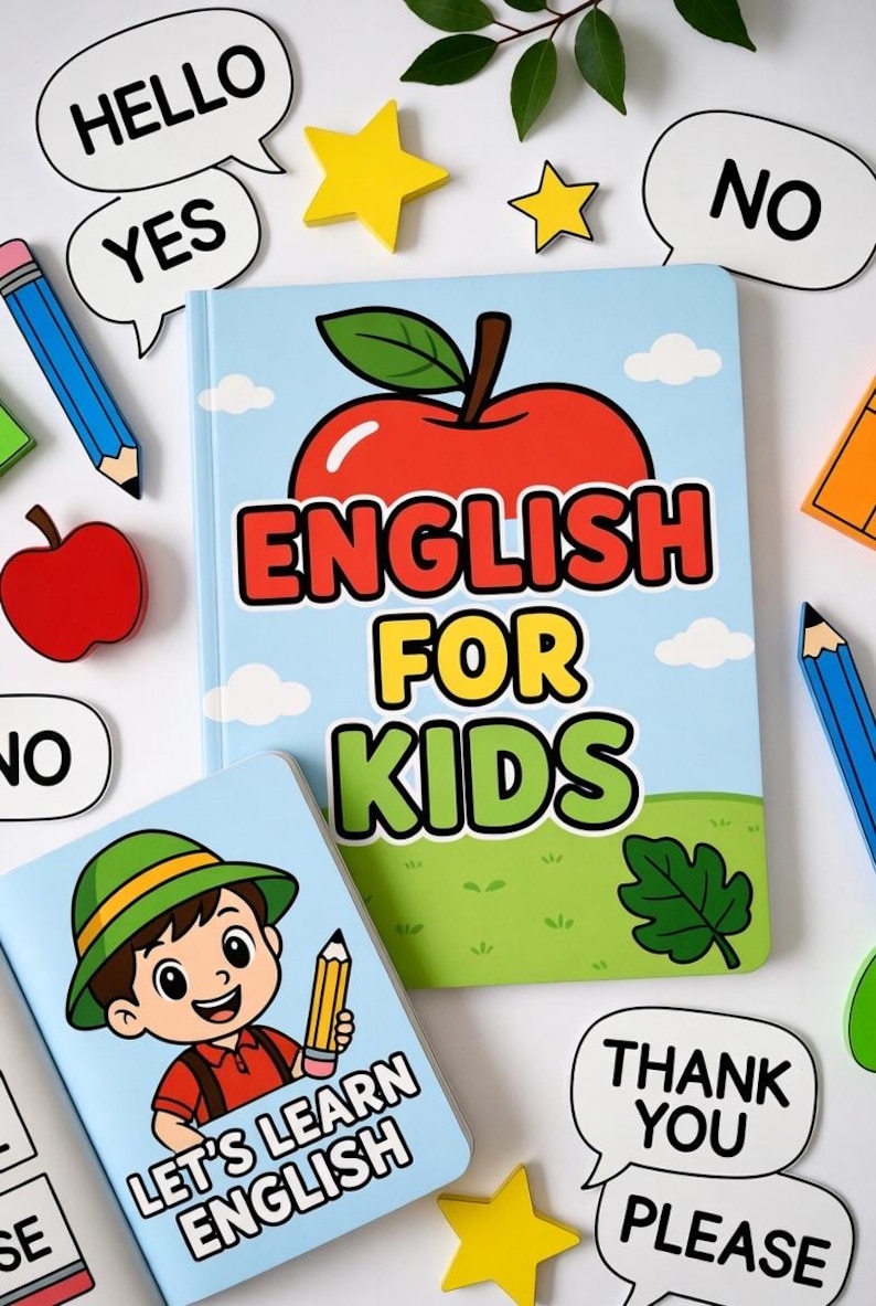 Complete English ESL learning material bundle for children with worksheets, audiobooks, and grammar activities for teaching kids English