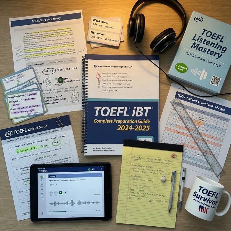 Learn English Complete Package for TOEFL | Master English with PDF Lessons, Audio Files, Video Tutorials |  Beginners to Advanced