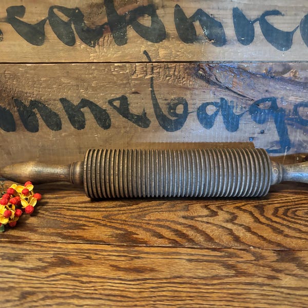 Vintage Lefsa Wood Rolling Pin - Free Shipping