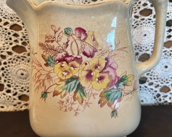 Aged to Perfection Ironstone Transferware Pitcher