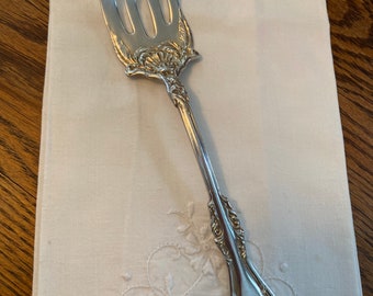 William Rogers Silverplate Large Meat Fork in Hanover Pattern